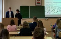 Участники конференции в БГЭУ – студенты землеустроительного факультета БГСХА