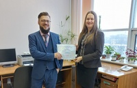 Вручение диплома кандидата экономических наук