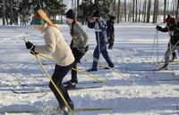Соревнования по лыжным гонкам 
